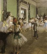 Edgar Degas the dance class oil painting reproduction